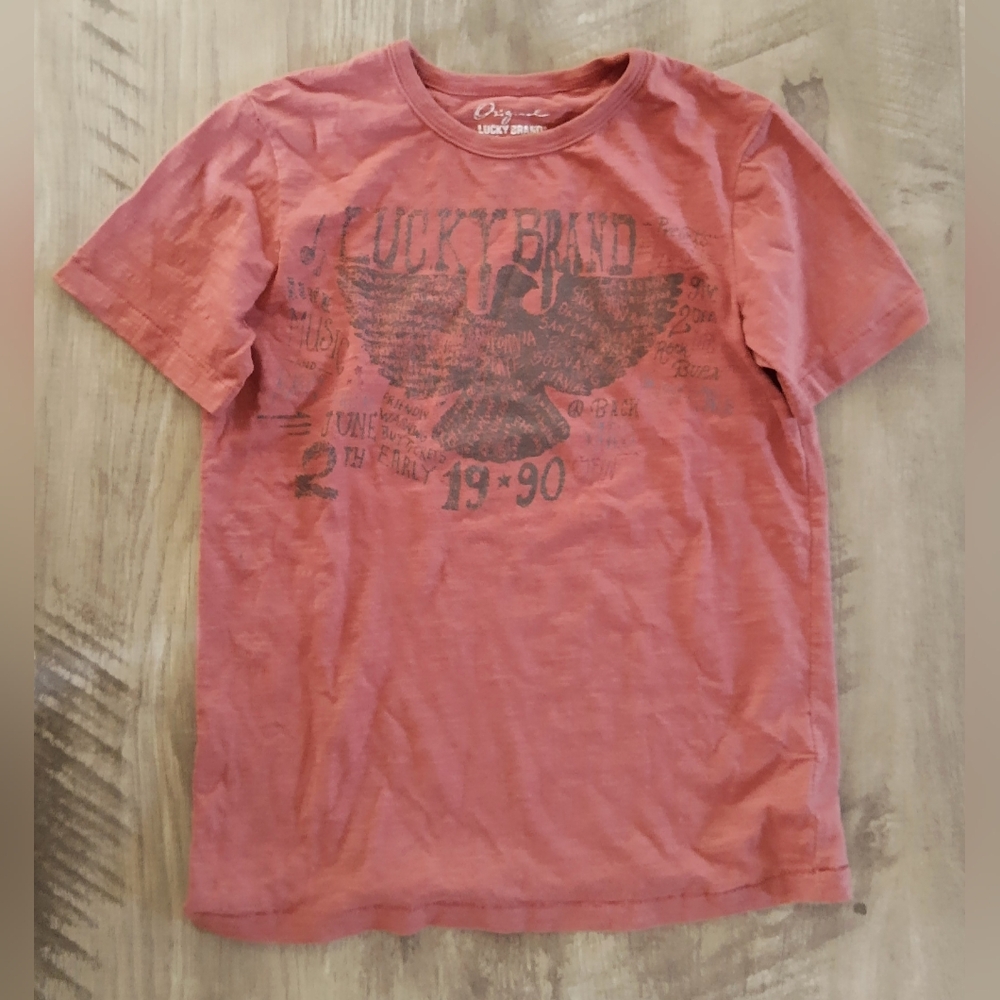 Lucky Brand Big Boy's Short Sleeve T-shirt Size Small